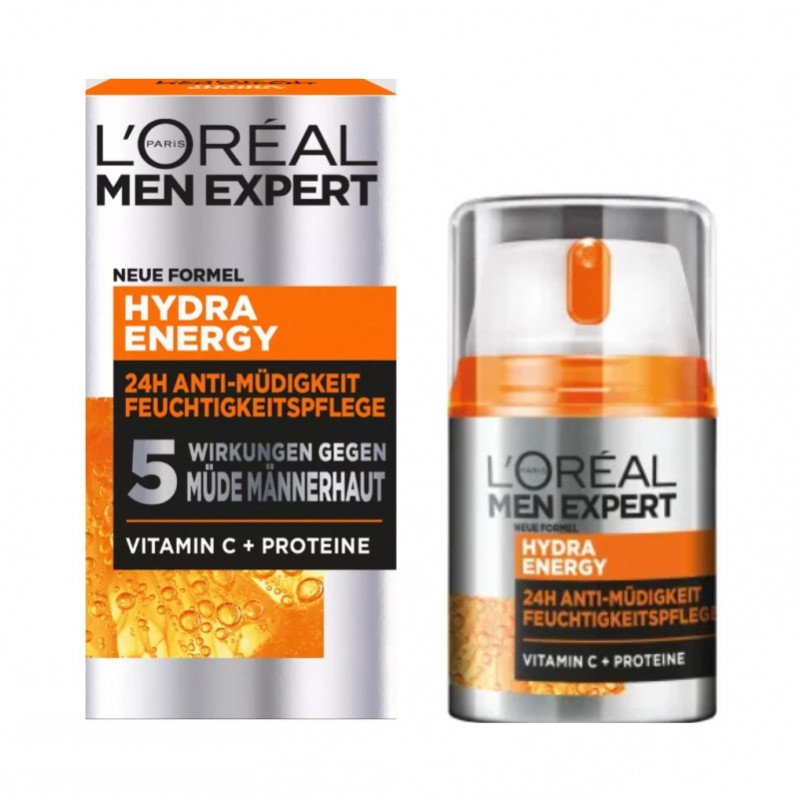 Loreal Hydra Energy 5 Vitamin C men 50ml