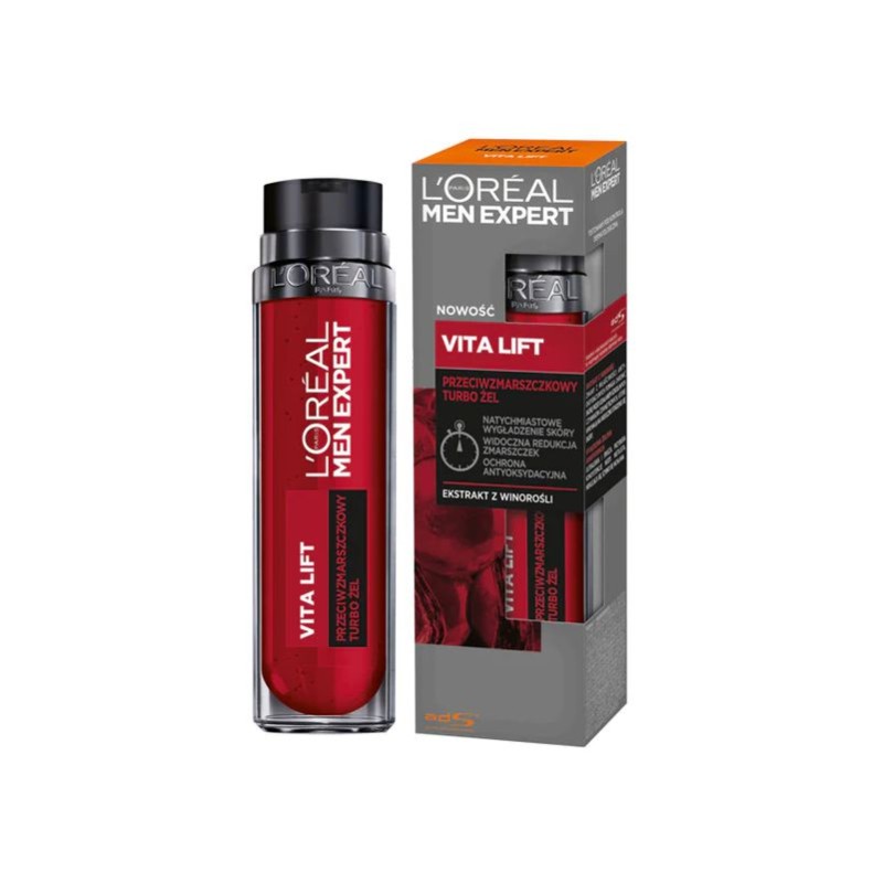Loreal Przeciwzmarszczkowy Turbo Żel Vitalift dla mężczyzn 50ml