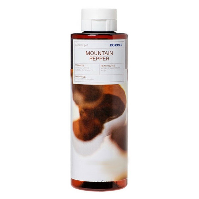 Korres Showergel For Men Mountain Pepper Bergamot Coriander 250ml
